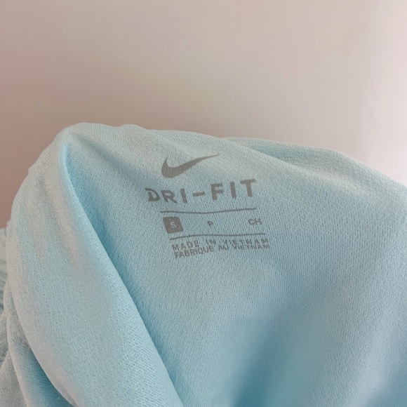 Light Blue Dri Fit Nike Shorts Women - Picture 3 of 4